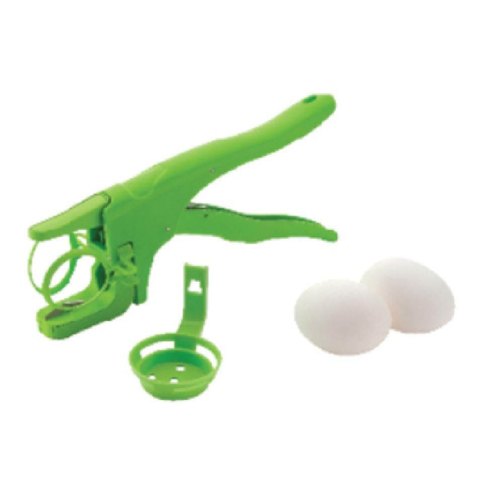 Wonder Egg Cracker - ABS Plastic, 14 Inch Size, Green Color | Manual Egg Cutter, Lightweight Design, Triangle Shape with Handle