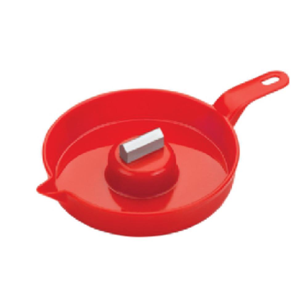Coconut Breaker - Stainless Steel, Small Size, Red Color | Manual Operation, Lightweight Design