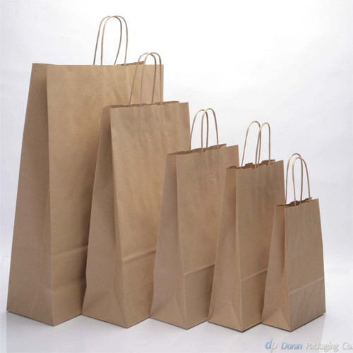Disposable Brown Kraft Paper Bags