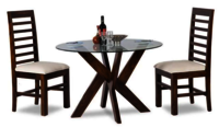 Solid wood Round Dining table Set Mihira