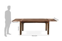 Solid wood Dining table Set Extendable Monarch
