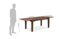 Solid wood Dining table Set Extendable Monarch