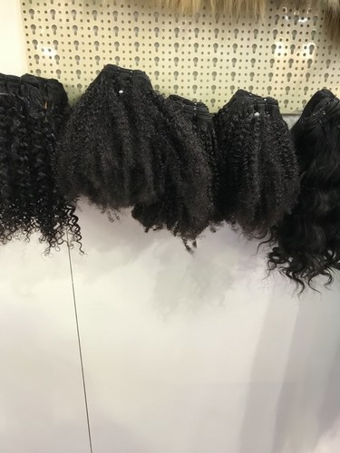 Deep Wavy Human Hair Extension - 100% Human Hair, Black, Double Weft | Natural Look, Soft Texture, Secure Clips, Bouncy Curls
