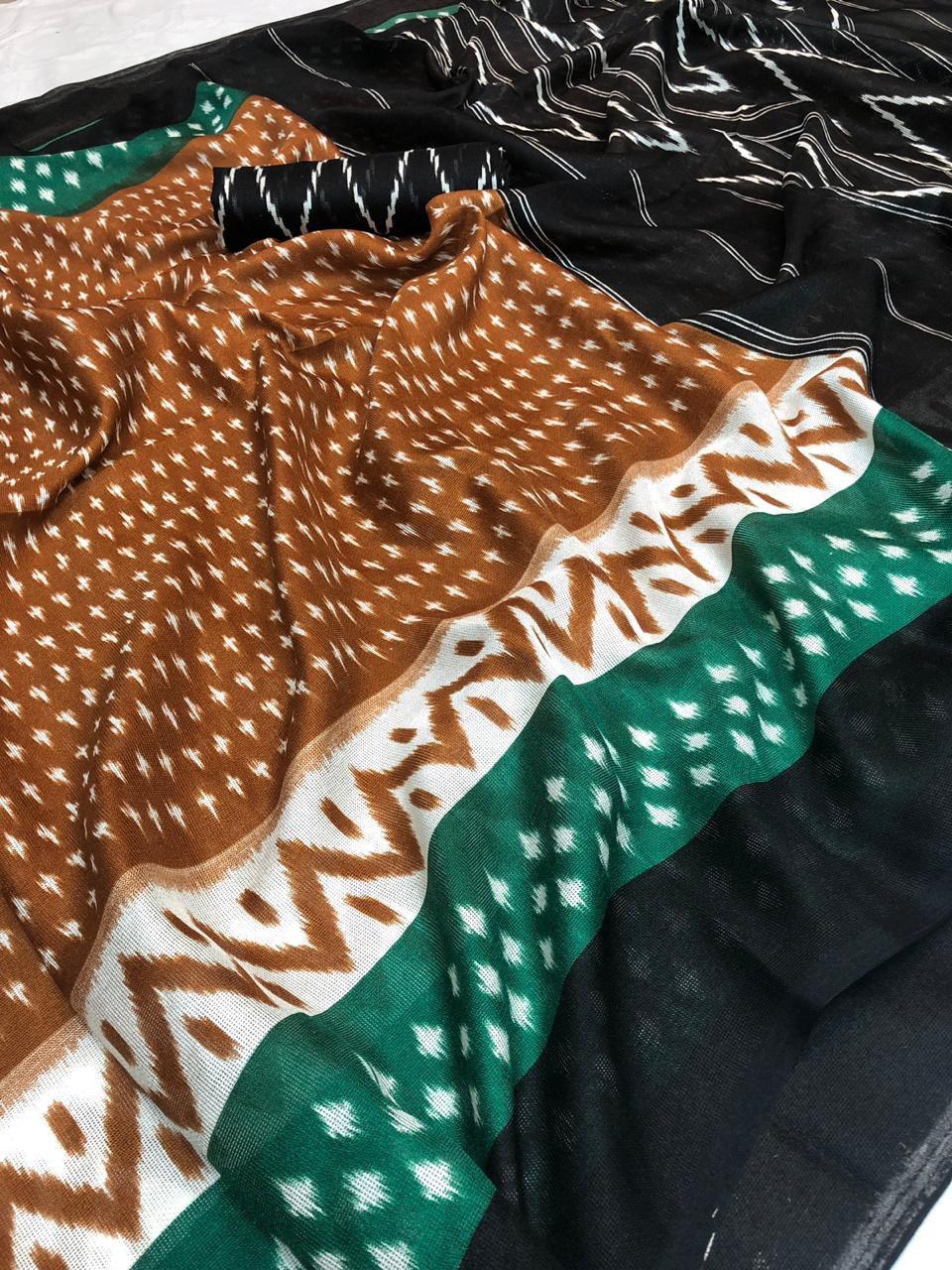 New Designer Linen Sarees