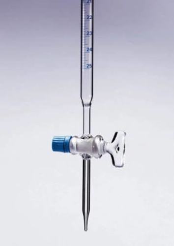 BURETTE, WITH STRAIGHT BORE GLASS STOPCOCK "A' 25ML