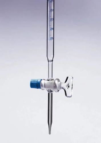 BURETTE, WITH STRAIGHT BORE GLASS STOPCOCK 