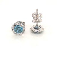 Blue Diamonds Earrings