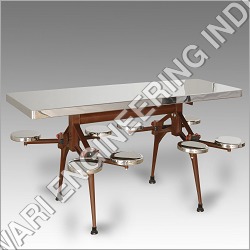 Stainless Steel Office Dining Table