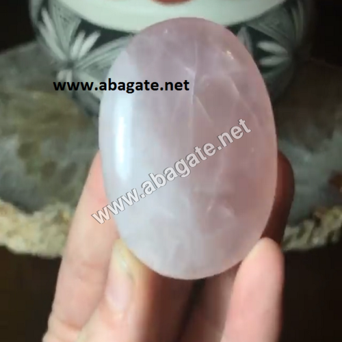 Rose Quartz Palm Stone Rose Quartz Palm Stone