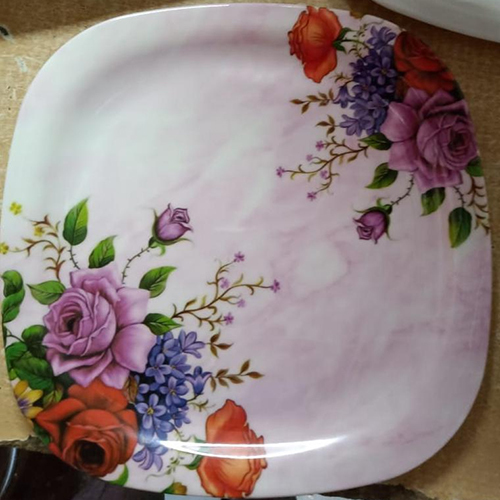 Floral Square Plate