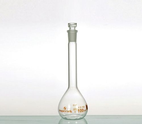 FLASK VOLUMETRIC, WITH ONE MARK, WITH INTERCHANGEABLE  GLASS STOPPER 500ML