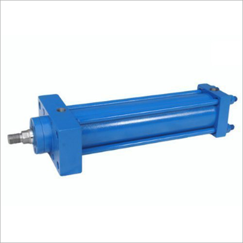Heavy Duty Hydraulic Cylinder - Steel Material, Customized Length, Blue Color | Corrosion Resistant, Durable, Maintenance-Free