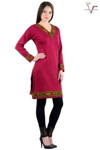 Women's Kurti - Cotton Blended Jute, Regular Fit 36-50 Inches | 25 Vibrant Colors, Casual & Festive Wear