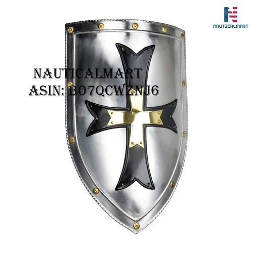 NAUTICALMART Crusader Steel Shield - 18 Gauge Steel