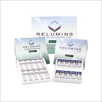 Relumins 2000mg Glutathione Plus Booster - Injection Liquid Form | Powerful Antioxidant for Skin Whitening, Prevents Melanin Production, Suitable for Adults, Teenagers, Women
