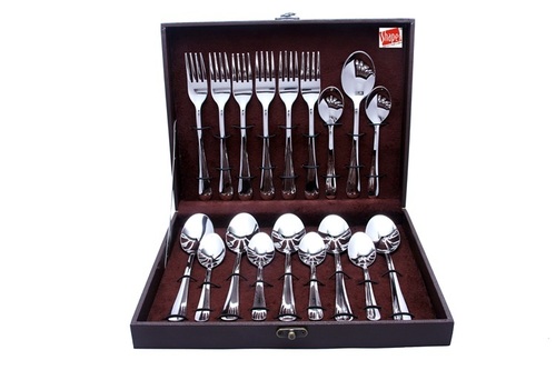 Silver Shapes Opera Spoons And Fork 18 Pcs