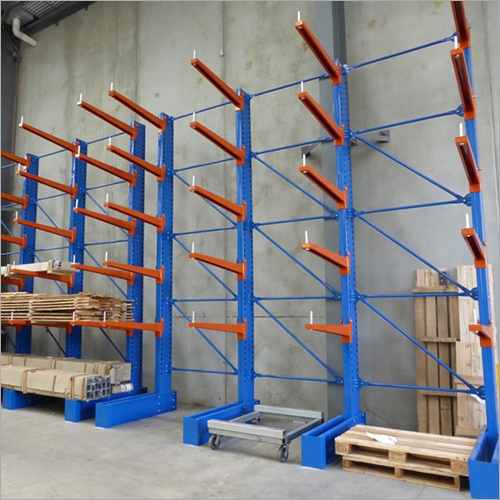 Single Cantilever Rack - Customized Length in Mild Steel | Ideal for Storing Bulky Oversized Loads, Ensures Stability and Hassle-Free Performance