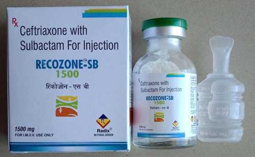 Ceftriaxone 1000 mg & Sulbactam 500 mg Injections