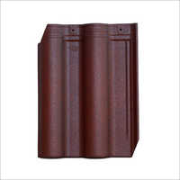 Antique Red Ceramic Roof Tile - Color: Multicolor