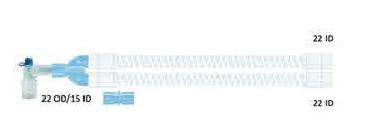 Basic PVC Smoothbore Breathing Circuit (22 mm) Adult