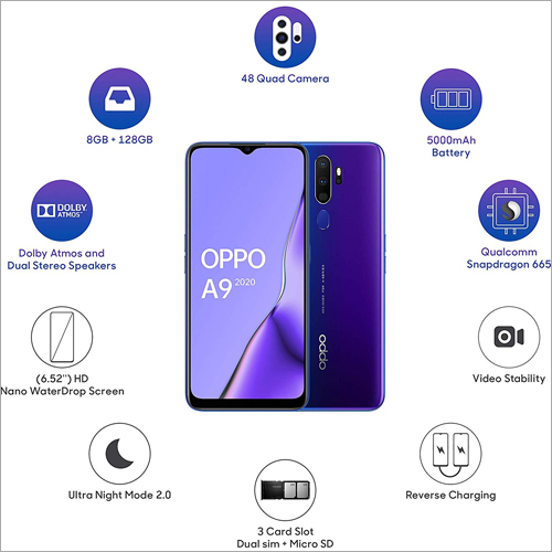 OPPO A9 2020 (4GB RAM, 128GB Storage)