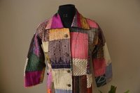 Women Patchwork Jacket - Color: Multi Color