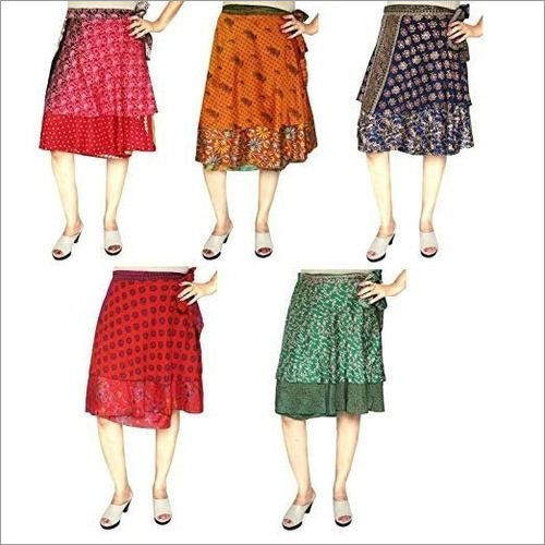 Silk Wrap Around Skirts