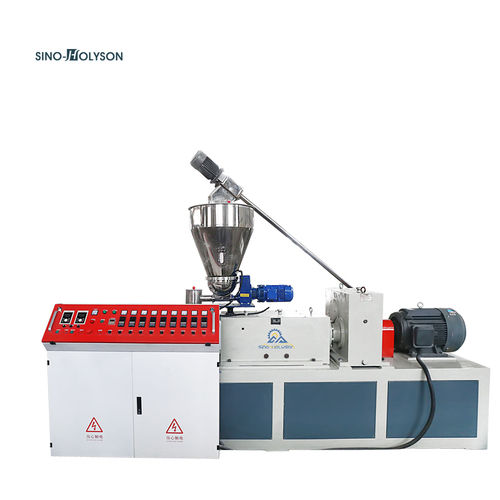 150-250kg/hr HSJZ-65/132 PVC Conical Twin Screw Extruder