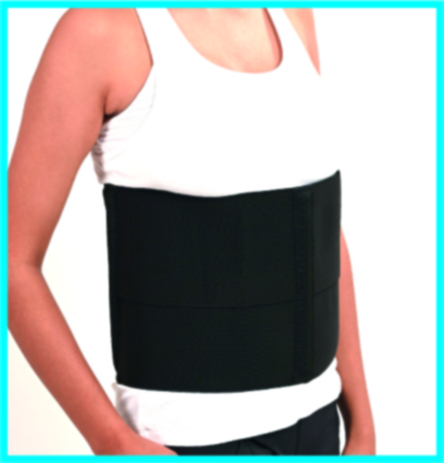 Ortho Abdominal Belt Universal Black - Material: Fiber