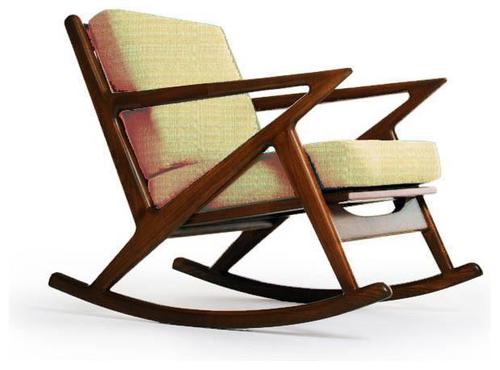 Solid Wood Rocking Chair Majesty No Assembly Required