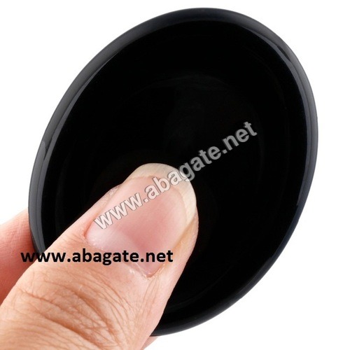 Black Obsidian Worry Stone Black Obsidian Worry Stone