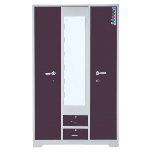Triple Door Double Drawer Almirah