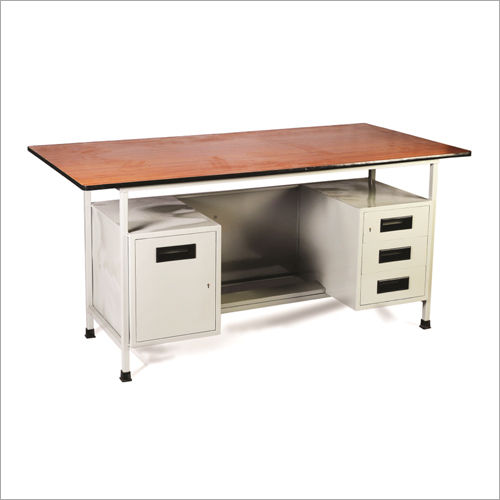 Brown Office Desk Steel Table