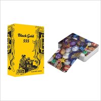 Bridge Size Playing Cards - Card Stock, 63x88 Mm, Yellow | Durable, Large Size, Versatile Use, 52 Cards, Box Packaging