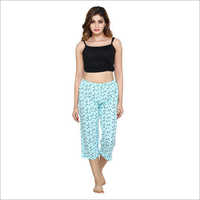 Ladies Nightwear Printed Capri