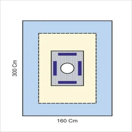 Caesarean Drape with Fluid Collection Pouch