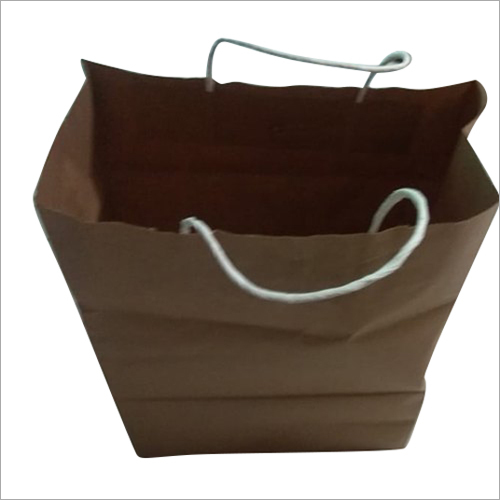 Plain Brown Paper Carry Bag - Paper Material, All Sizes Available, Brown Color | Lightweight, Easy to Carry for Grocery, Promotion, Shopping