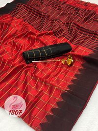 Jequard Fabrics With Georgatte Fabrics Sarees