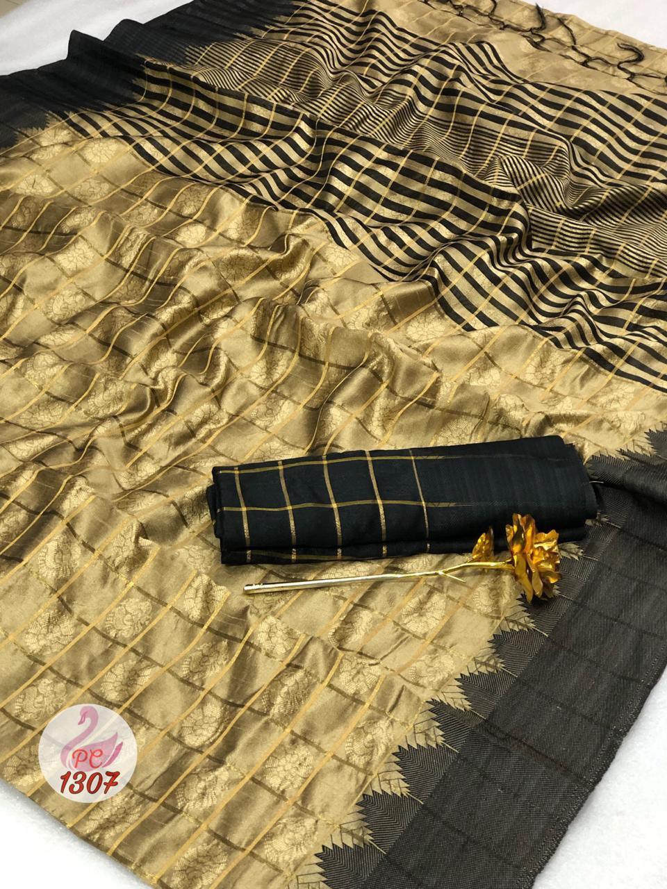 Jequard Fabrics With Georgatte Fabrics Sarees