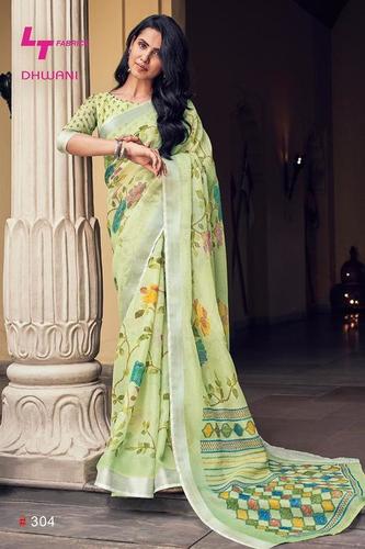 New Linen Saree