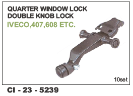 Quarter Window Lock Double Knob Lock Vehicle Type: 4 Wheeler