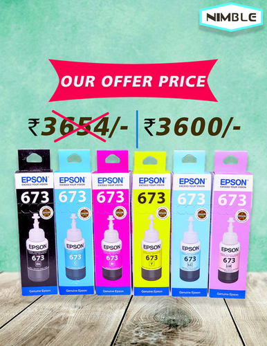 L Epson Ink (673) For Model L805, 800, 1800, 850