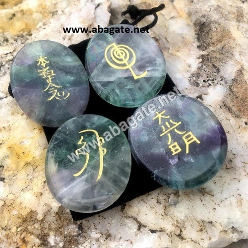 Flourite Usui Reiki set