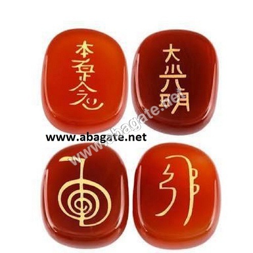 Red Carnelian Usui Reiki Set Red Carnelian Usui Reiki Set