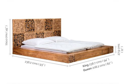 Wooden Designer Bed Divine Indoor Furniture