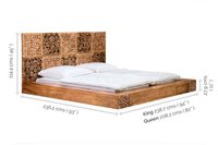 Wooden designer Bed Divine