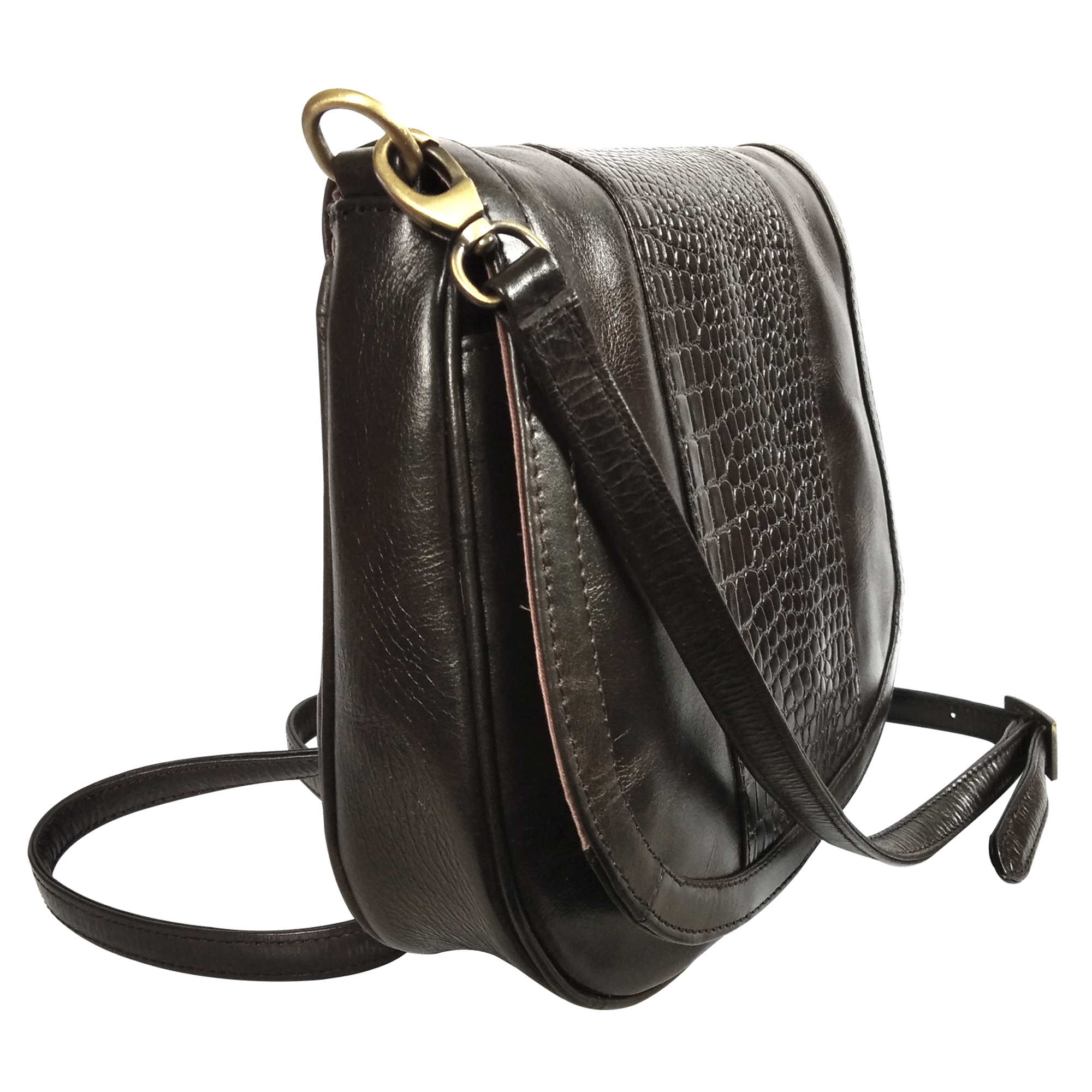 Women Leather Trendy Sling Bag