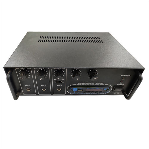 Black Public Address Amplifier