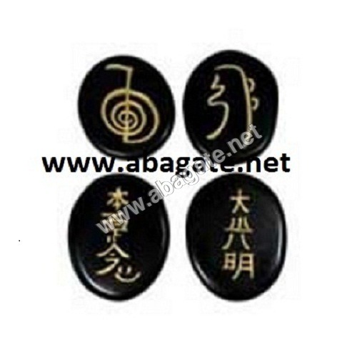 Black Agate Usui Reiki Set Black Agate Usui Reiki Set