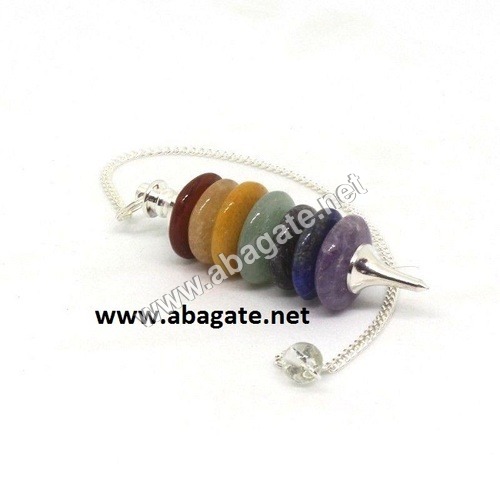 seven chakra Disc Pendulumn seven chakra Disc Pendulumn
